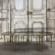 Table basse tripartite en bronze circa 1950-70