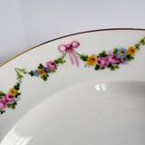Pair of soup plates by EPIAG | ribbons/bows and garlands