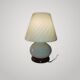 Mushroom lamp Murano spiral ochre colour 70s vintage glass be
