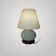 Mushroom lamp Murano spiral ochre colour 70s vintage glass be