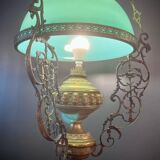 Old bronze and opaline suspension