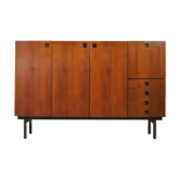 Teak veneer “Propos” series sideboard produced by Hulmefa, 1960s Netherlands