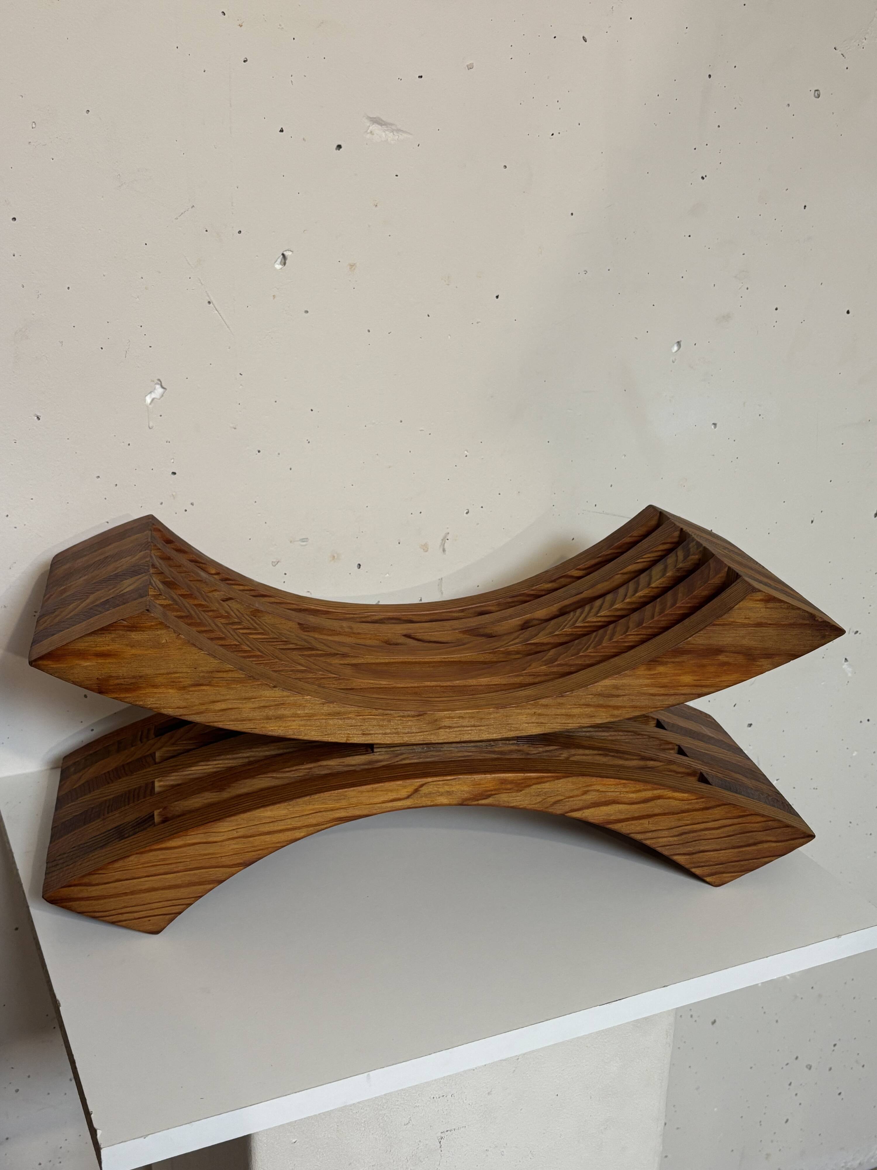 Japanese-style handmade stool, 1970s