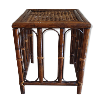 Rattan tabouret