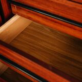 Credenza In Palissandro Monumentale Zebrawood Lacquered Mid-Century De