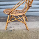 Rattan armchair 1960