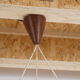 Suspension scandinave en teck 1960's
