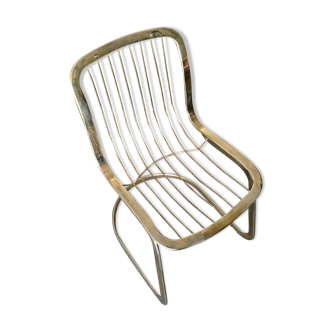 Metal chair wired