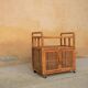 Meuble de rangement vintage en rotin