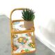 Rattan serving table