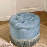 Pouf en velours