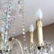 5 lights crystal pendant chandelier from Czechoslovakia
