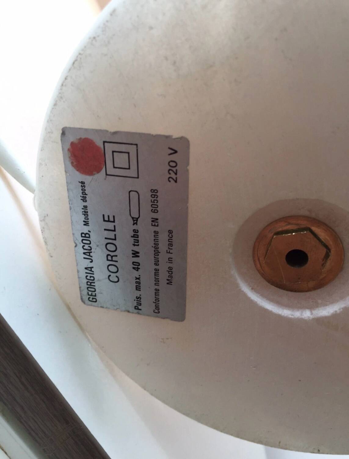 Georgia Jacob Vintage 1970 Corolle Lamp