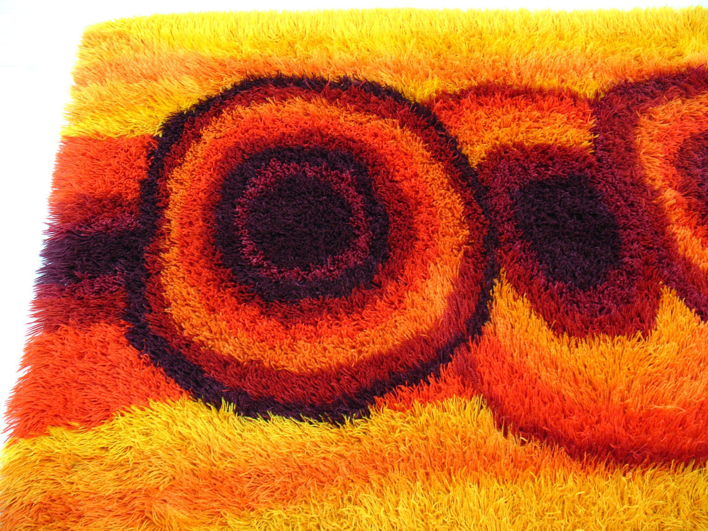 Scandinavian Carpet, 1970s 200x138cm