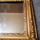Miroir doré ancien rectangulaire