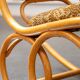Rocking chair en bois courbé