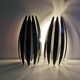 Wall lamps, model JAWS, type 4182 for Frandsen Lightning A/S. With solid metal "teeth"