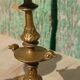 Pair of antique brass candlesticks – Napoleon III style