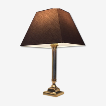 Mid-20th century gold brass lamp