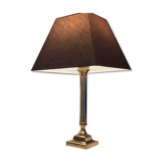 Mid-20th century gold brass lamp