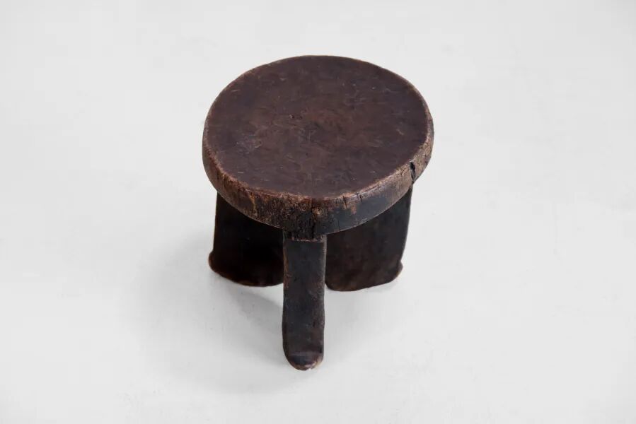 Antique African tribal stool from Tanzania