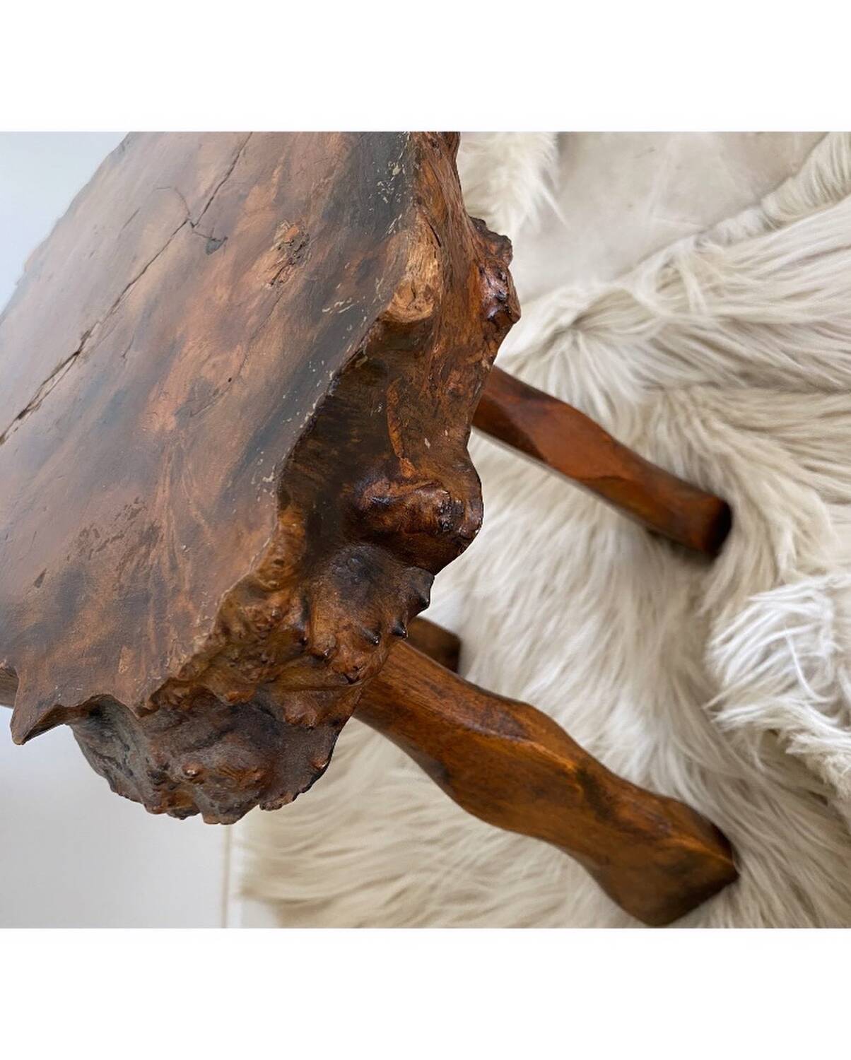 Elm tripod coffee table