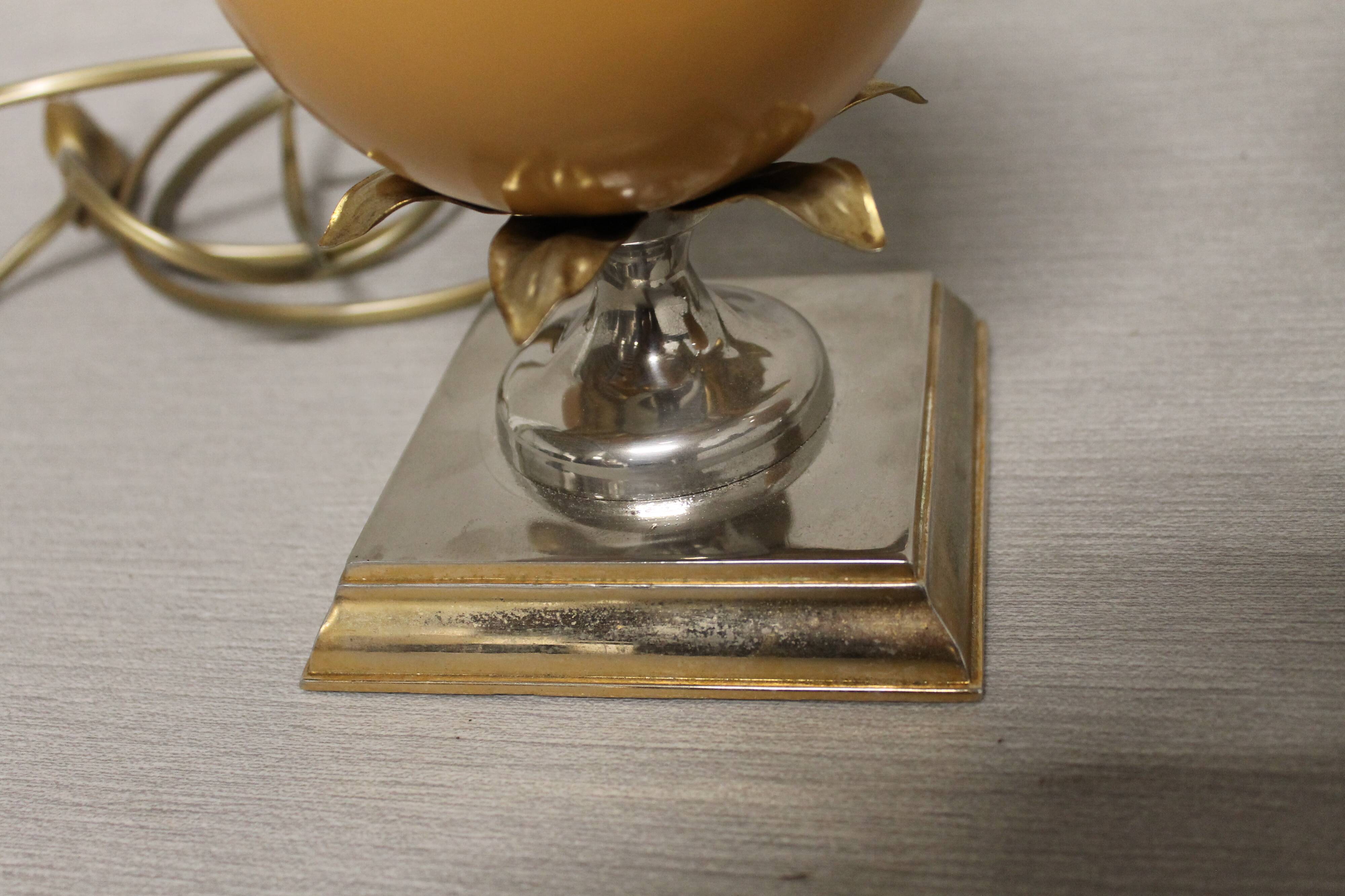Pair of lamps feet "ostrich egg"