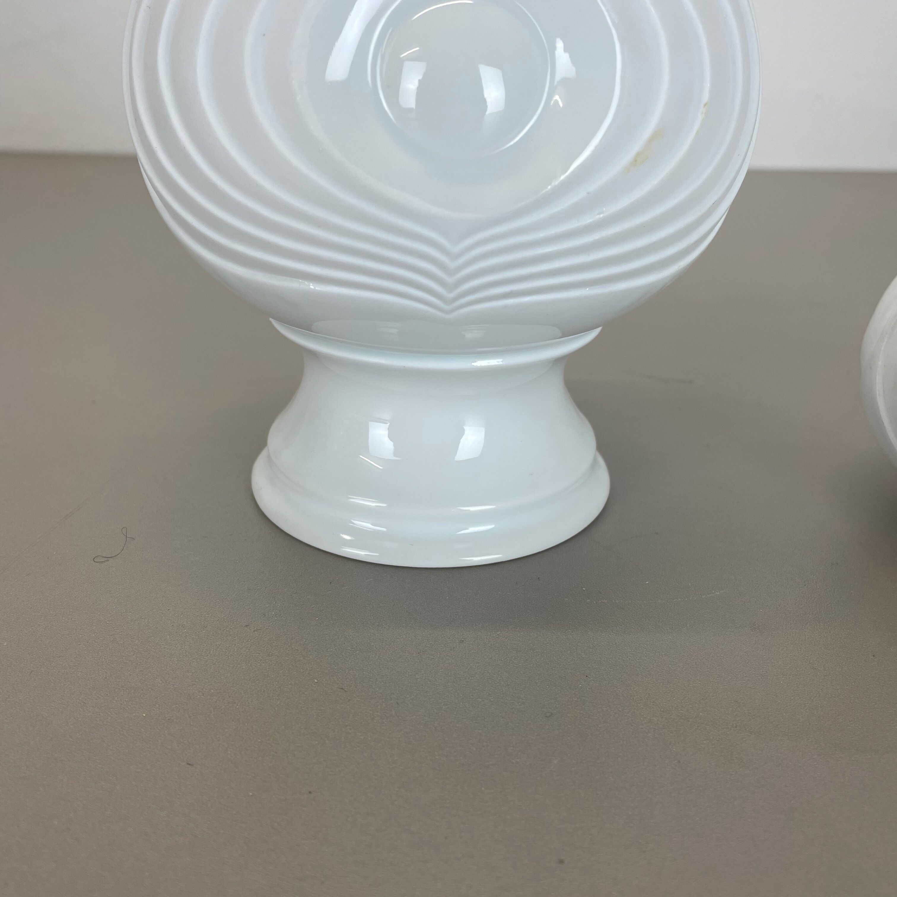 Set of 2 original porcelain op art vase made by royal bavaria kpm germany, 1970s