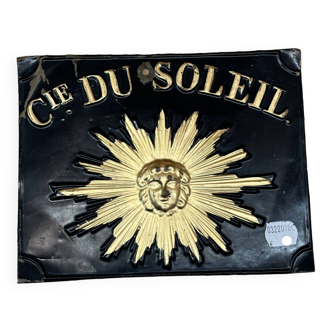 “Cie du soleil” plaque