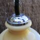 Vintage suspension lamp monte et baisse volvit and opaline yellow glass