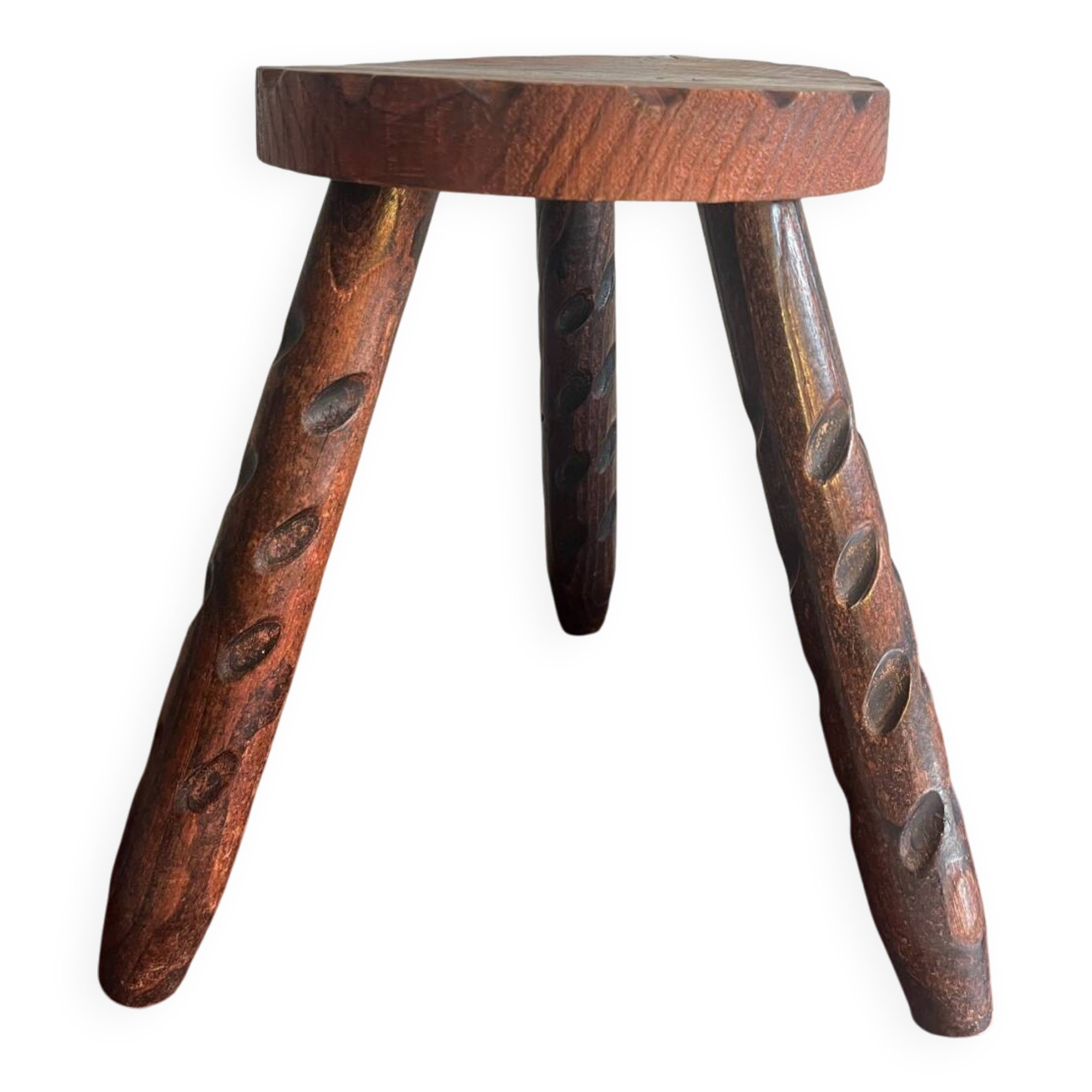 Tabouret tripode en bois