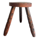 Tabouret tripode en bois