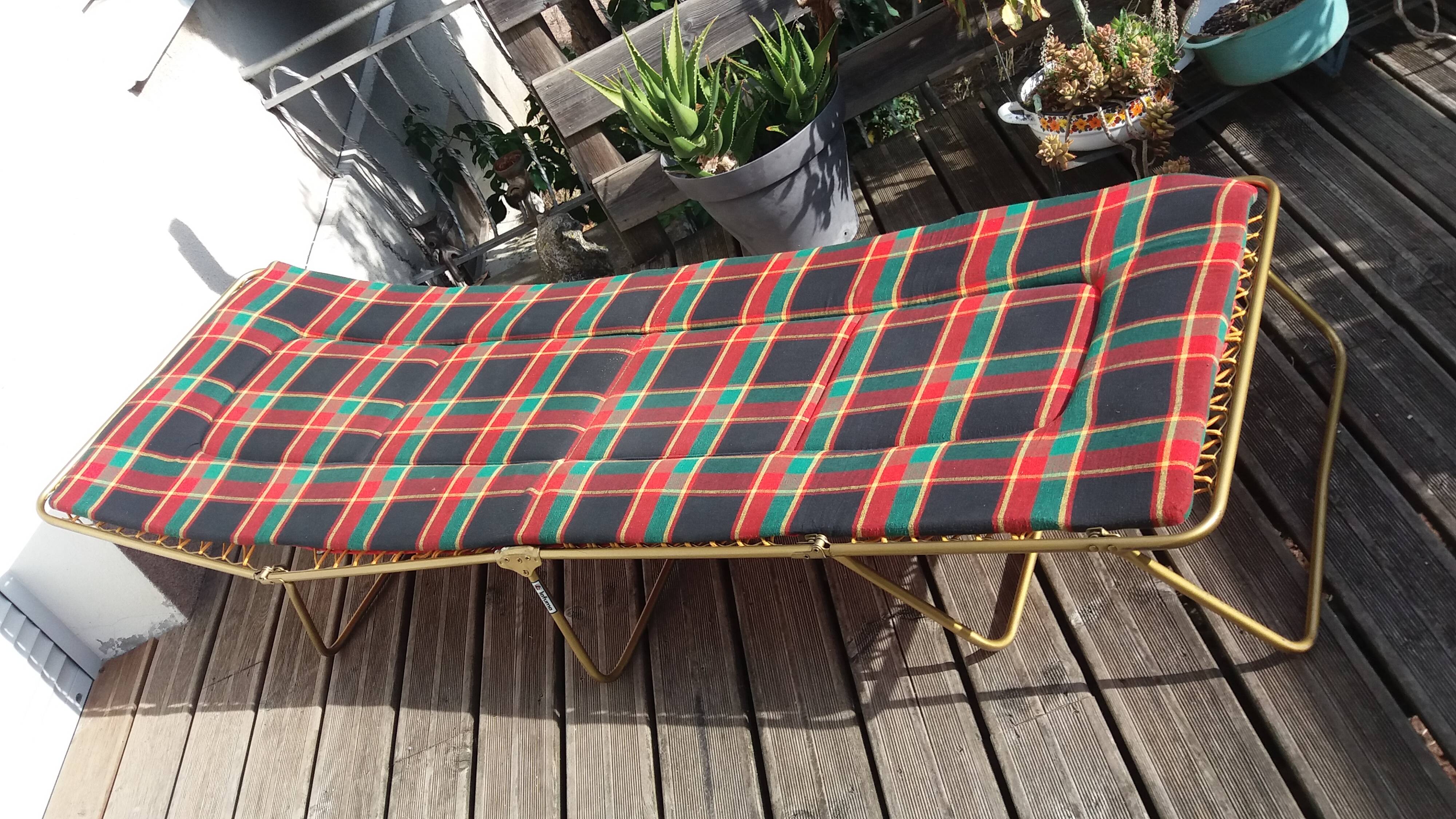 Lafuma camp bed deckchair