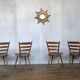 Series of 20 Scandinavian chairs or vintage wooden bistro
