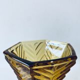 Vase ancien en verre ambré