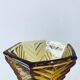 Old amber glass vase