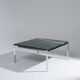 Square green marble coffee table, 1970s