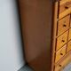 Large Dutch Industrial Beech Apothecary / School Cabinet, Mid-20th Century