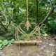 Brass magazine rack in baroque style
