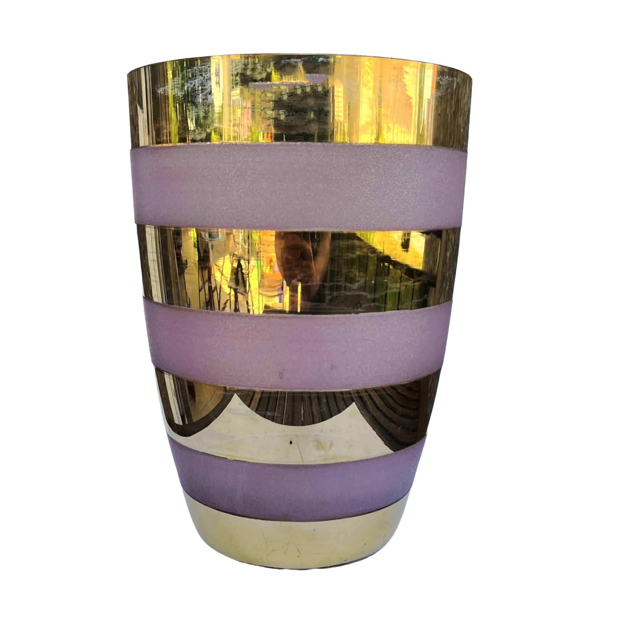 Large gilded vase, Czech Republic, Czechoslovakia, 1980s.