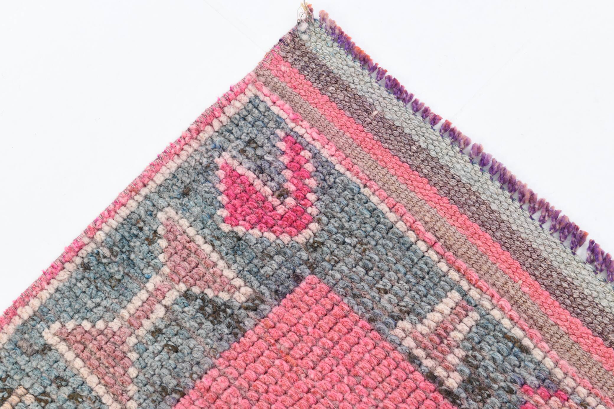 3x10 Pink Vintage Runner Rug, 99x324Cm
