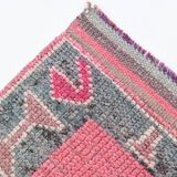 3x10 Pink Vintage Runner Rug, 99x324Cm
