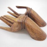 Empty wooden hands pocket