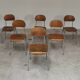 Lot of 24 chairs school chairs industrial style ex Czechoslovakia 1950