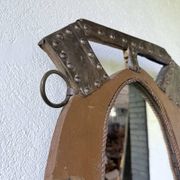 Brutalist handcrafted mirror "horse"
