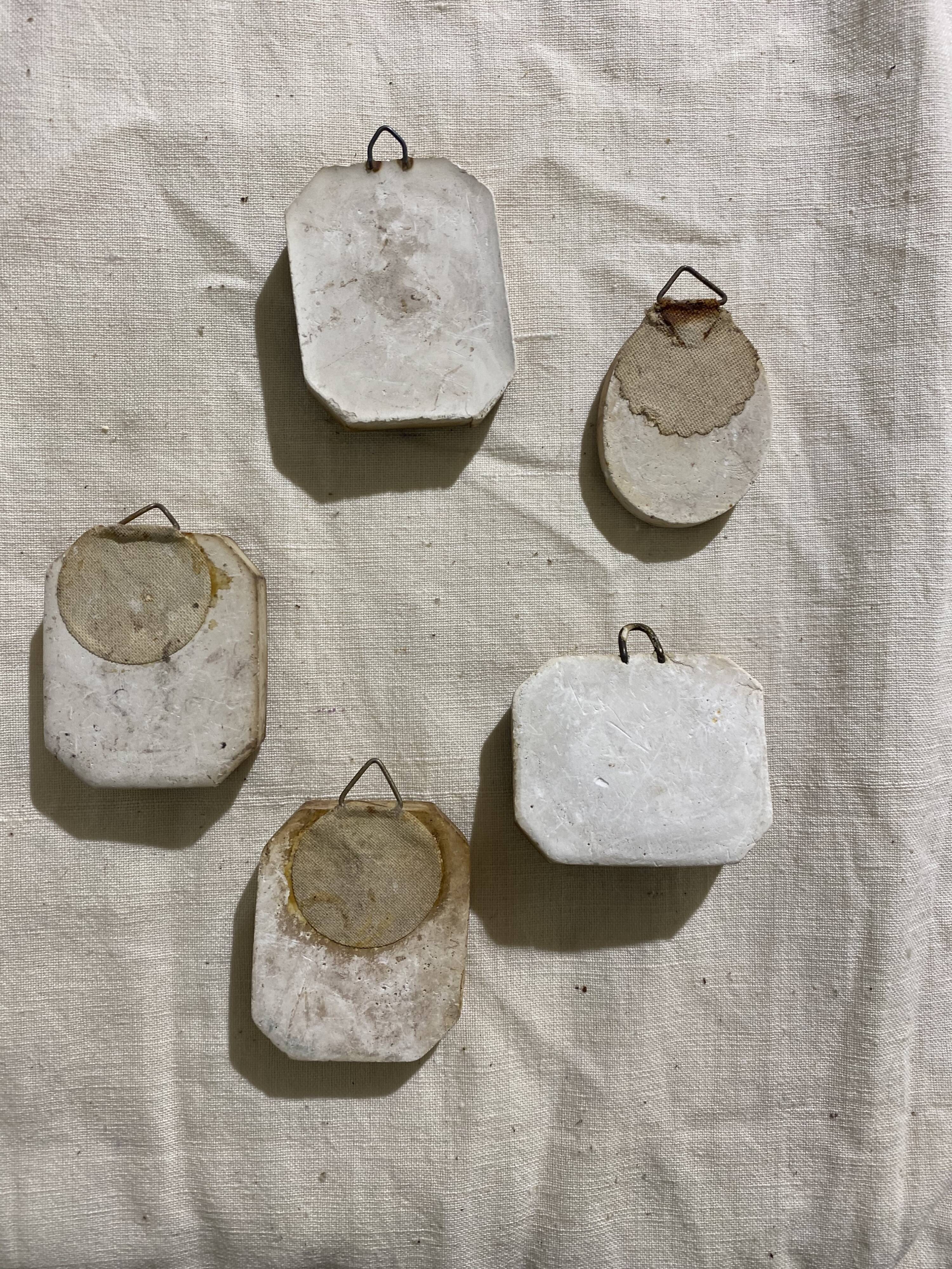 Vintage antique plaster jewelry mold