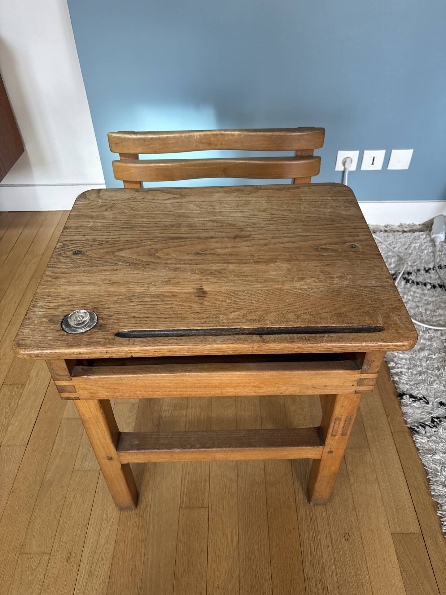 School desk from the 50s-60s.