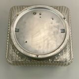 60s 70s Lamp Plafoniere Flush Mount Glass Space Age Design 70s