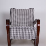 Grey Halabala armchair made in 1930s Czechia by Up Zavody