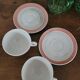 Set of 2 cups with saucers Luneville